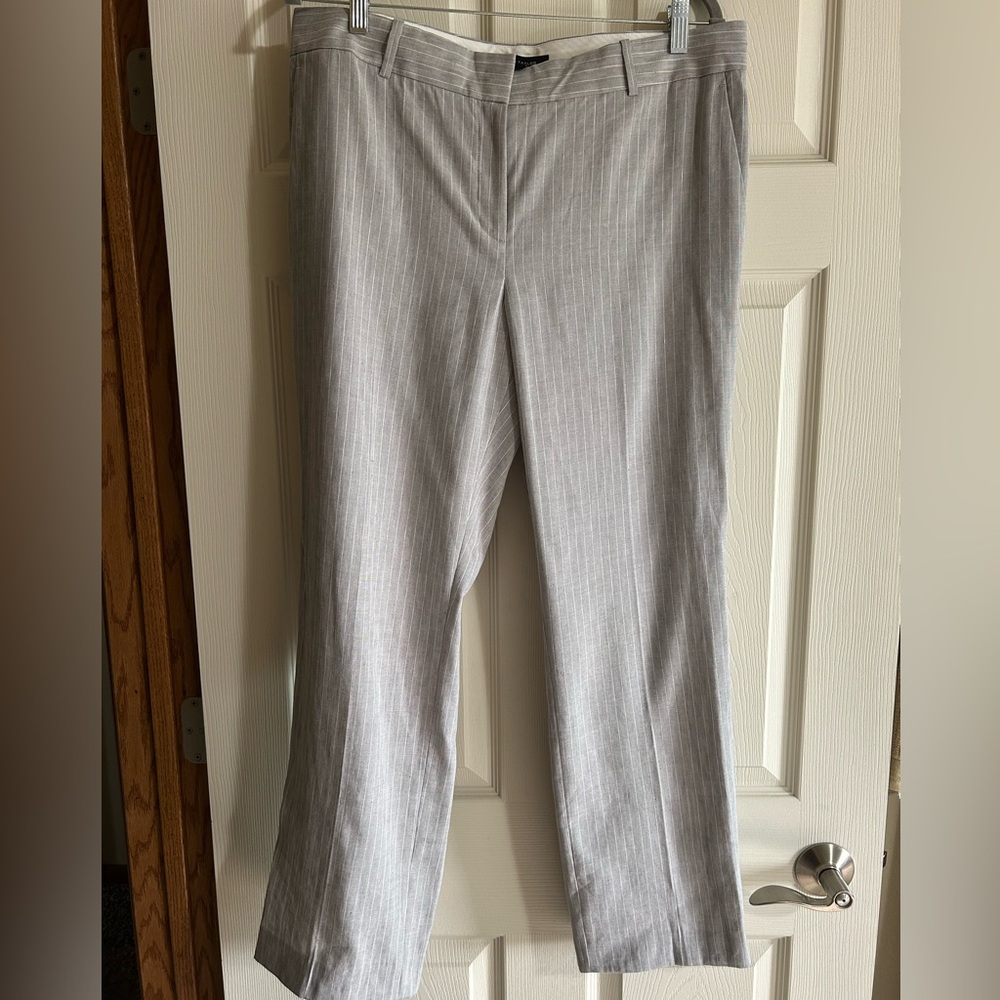 Ann Taylor Gray Straight Leg Pants